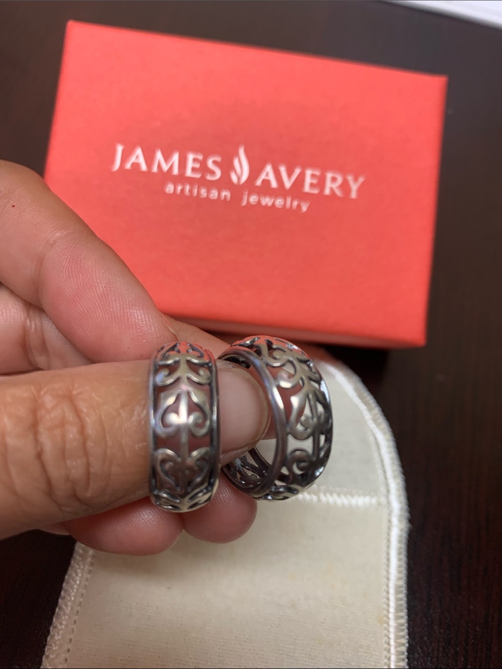 James Avery RETIRED Adoree Hoop Earrings - Sterling Silver